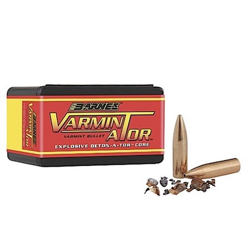 Die VARMIN-A-TOR 22 Kaliber HP Flat Base Geschosse bieten eine explosive Wirkung durch das hohle Punktdesign und zerfetzen jedes Ziel sofort.