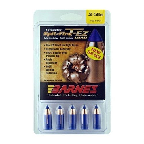 Die Barnes Spit-Fire T-EZ Geschosse bieten einfache Handhabung, matchgenaue Präzision und hervorragende Expansion für maximale Durchschlagskraft.