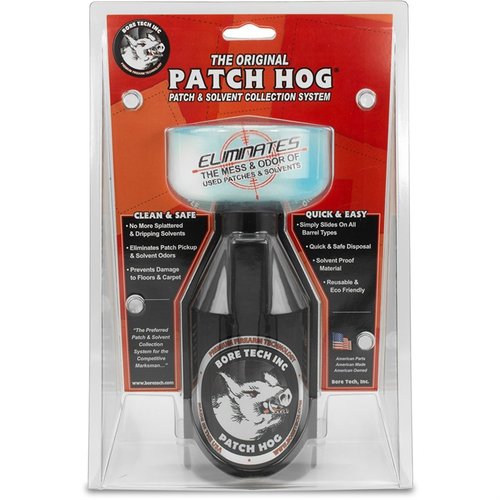 Mit dem PATCH HOG von BORE TECH reinigst du mühelos deine Waffen, ohne schmutzige Patches zu berühren und ohne unangenehme Gerüche zu hinterlassen.