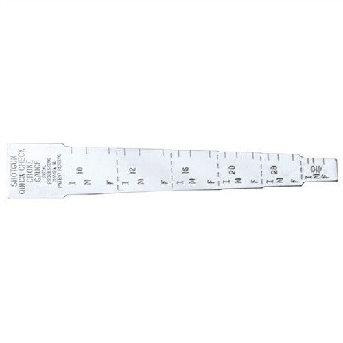 Der QUICK CHECK CHOKE GAUGE ist ein schlanker, leichter Edelstahl-Messschieber, der bequem in deine Tasche passt und schnell die Choke-Constriction deiner Schrotflinten misst.