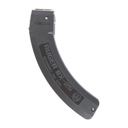 Die Ruger® BX-25® 25RD Magazine bieten zuverlässige Leistung mit einem stabilen Hard-Polymer-Gehäuse, Edelstahl-Futterlippen und einer langlebigen Feder.