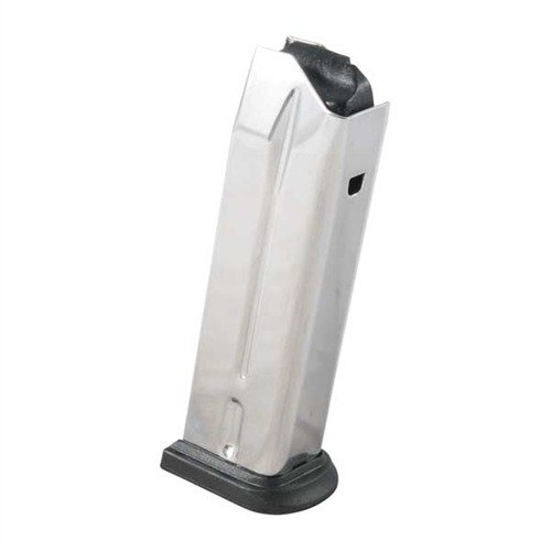 Die XD 40S&W Magazine aus hochglanzpoliertem Edelstahl bieten zuverlässige 12-Schuss-Kapazität, reibungsloses Nachladen und einfache Reinigung für deine Springfield XD.