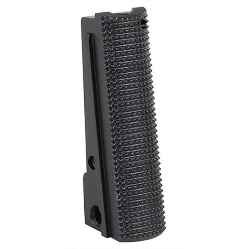 Die 1911 Mainspring Housing von Smith & Alexander bietet erhöhten Grip und Komfort, perfekt für den Einsatz beim Schießen, ohne Anpassung erforderlich.