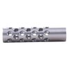 SHREWD #1 Muzzle Brake 22 Caliber 1/2-28 Chrome Moly Silver