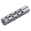 SHREWD #2 Muzzle Brake 22 Caliber 1/2-28 Chrome Moly Silver