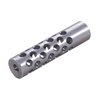 SHREWD #3 Muzzle Brake 22 Caliber 5/8-24 Chrome Moly Silver