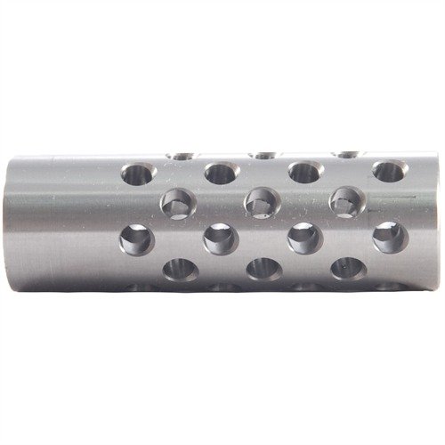 Der #3 Muzzle Brake für .22 Kaliber reduziert den Rückstoß und die Mündungserhebung dank 42 Ports für maximale Kontrolle. Gunsmithing erforderlich.
