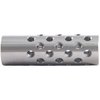 SHREWD #3 Muzzle Brake 22 Caliber 9/16-24 SS Silver