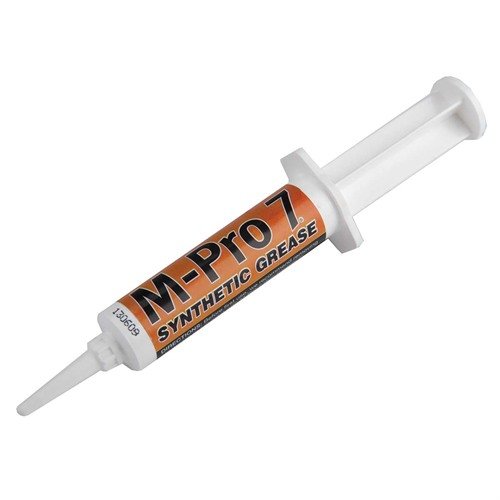 M-Pro7 Synthetic Grease bietet extreme Wasserbeständigkeit, Rostschutz und hervorragende Haftung, ideal für Waffen und viele andere Anwendungen.