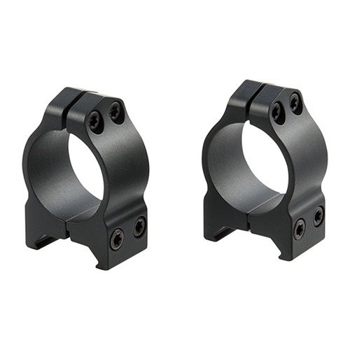 Die MAXIMA FIXED RINGS bieten maximale Stabilität mit 4 T-15 Torx-Schrauben, breitem Spannbereich und einem robusten Design für alle Weaver- und Picatinny-Basen.