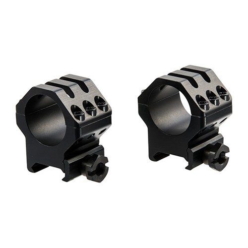 Die SIX-HOLE SKELETON RINGS von WEAVER bieten ultra-sichere Montage für große Zielfernrohre, ideal für hart rückstoßende Langwaffen.