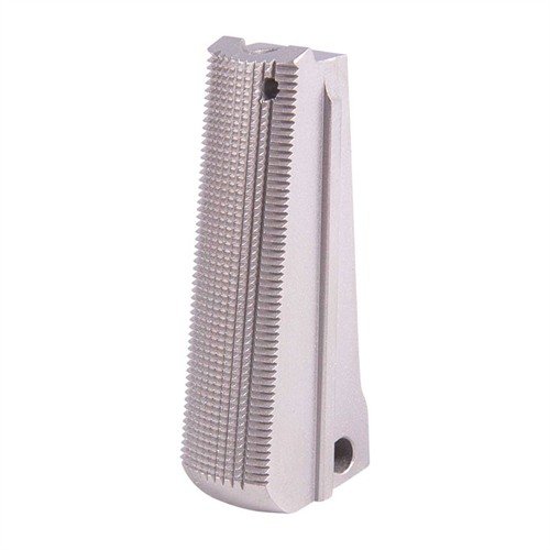 Das 1911 V-GRIP MAINSPRING HOUSING sorgt für einen optimalen Griff und positioniert deine Hand hoch in der Beavertail-Griffsicherung. Vollständig checkiert für sicheren Halt.