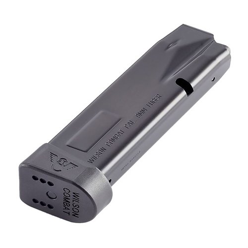 Das Wilson Combat EDC X9 Magazin für 9mm bietet eine Kapazität von 18 Schuss, ist aus Stahl gefertigt und garantiert höchste Qualität für deine innovative Pistole.