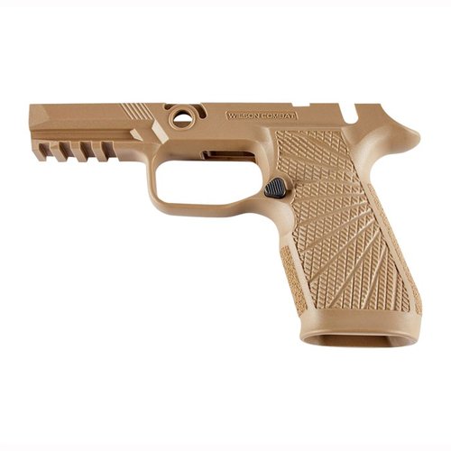Verbessere dein Schießen mit dem Wilson Combat WCP320 Griffmodul für die SIG-SAUER P320: bessere Kontrolle, geringerer Rückstoß und ergonomisches Design!