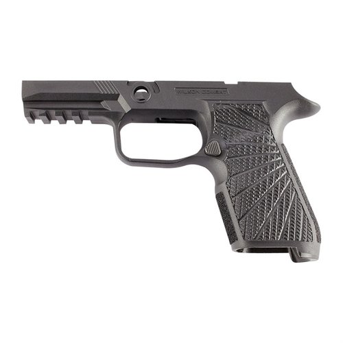 Verbessere deine Schießfähigkeiten mit dem WCP320 Grip Modul von Wilson Combat für die SIG P320 Compact – bessere Kontrolle, ergonomisches Design und mehr Grip.