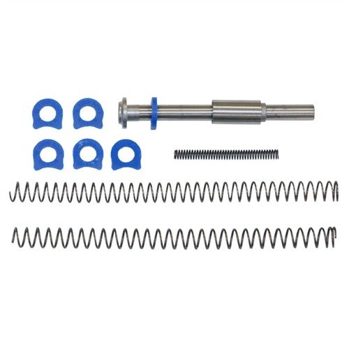 Das 1911 SHOK-BUFF Recoil System verbessert die Genauigkeit und Zuverlässigkeit, schützt den Rahmen vor Beschädigungen und reduziert den Rückstoß.
