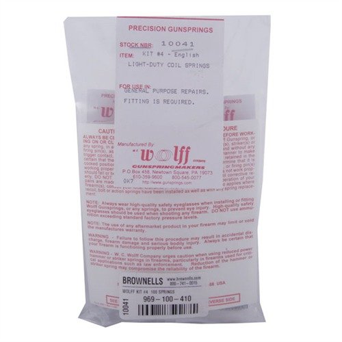 Mit dem WOLFF Kit #4 erhältst du 100 Coil Springs in 10 Designs, ideal für verschiedene Anwendungen mit O.D. von .090