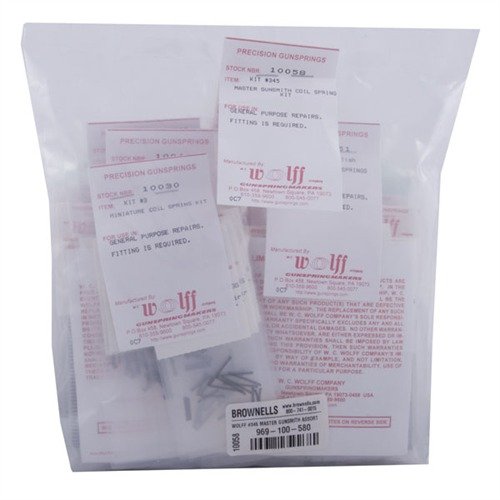 Mit dem MASTER COIL SPRING KIT von WOLFF erhältst du 5 Kits mit insgesamt 550 hochwertigen Federn – ideal für jede Waffenschmiede und Werkstatt!