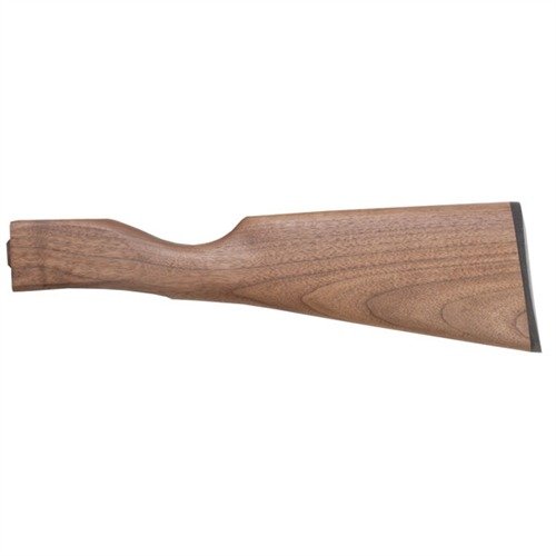 Der SAVAGE 99 Buttstock aus hochwertigem Nussbaum bietet eine exzellente Wetterbeständigkeit, ist fast vollständig eingearbeitet und leicht anzupassen.