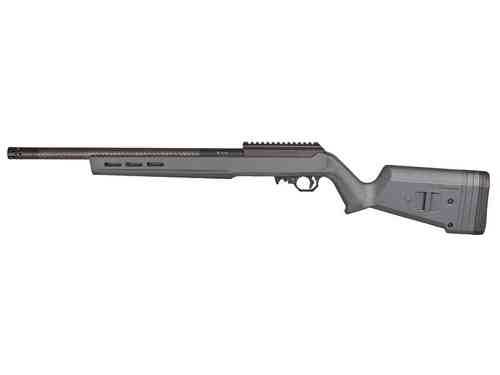 Die VM-22 mit Gray Magpul Stock ist leicht, präzise und vielseitig, ideal für Offhand- oder Benchrest-Schießen mit verstellbarer LOP und Picatinny-Schiene.