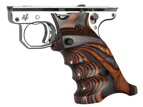 Die Laminated Grips für MKIII bieten einen Daumen- und Fersenauflage sowie Fingerkerben für einen entspannten, stabilen Halt. CNC-gefräst aus laminiertem Holz.