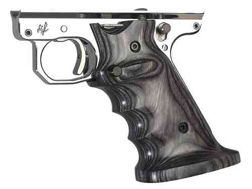 Die Laminated Grips für MKIII bieten eine entspannte, stabile Handhabung mit Daumen- und Fersenauflage sowie Fingerkerben. CNC-gefertigt aus laminiertem Holz.