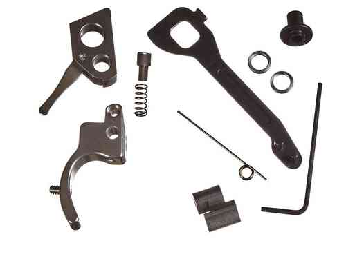 Mit dem Accurizing Kit für die Ruger MK IV erhältst du einen präzisen 2,25 lb Abzug, CNC-gefertigte Teile und Anpassungen für Vor- und Nachlauf.