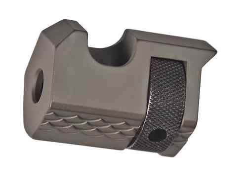 Der V-Cut Single-port Comp für LLV-4 ist CNC-gefräst aus einem massiven Block, passt perfekt auf LLV, Scorpion und Black Mamba und wird mit einem Pin-Schlüssel geliefert.