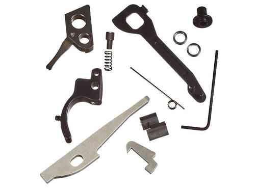 Das Pistol Competition Kit für MK IV verbessert die Präzision mit dem MK IV Accurizing Kit und sorgt für einen klaren 2,25 lbs Abzug.