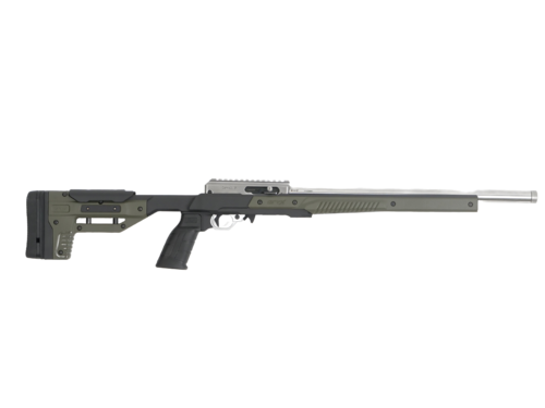 Der VOLQUARTSEN Classic .22 LR in O.D. Green bietet eine präzise 18,5'' Lauflänge, 10-Round Kapazität und 20 MOA für optimale Genauigkeit beim Schießen.