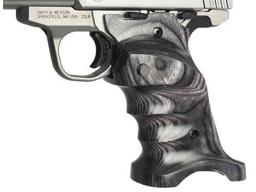 Die Laminated Grips für SW22 bieten dir einen entspannten Halt mit Daumenauflage und Fingerrillen, CNC-gefräst aus Schichtholz und in verschiedenen Farben.