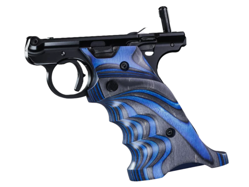 Die Laminated Grips für MK IV bieten eine ergonomische Daumenauflage, stabilen Griff und sind CNC-gefräst aus Schichtholz – ideal für präzises Schießen!