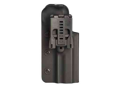 Die linkshändige Holster von VOLQUARTSEN bietet perfekten Schutz für deine Mamba-TFX oder Scorpion. Ideal für Wettkämpfe, Schießstände oder den Alltag!