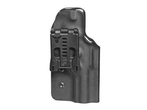 Die linkshändige Holster für Black Mamba von VOLQUARTSEN bietet sicheren Halt und perfekten Schutz für deine Waffe, egal ob beim Wettkampf oder im Alltag.