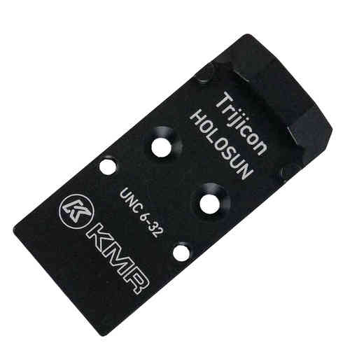 Die Optical Ready Adapterplatten für KMR S-02 Pistolen von KMR Precision Arms ermöglichen eine einfache Montage von Trijicon RMR Optiken und verbessern deine Zielgenauigkeit.