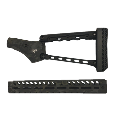 Das Henry Lever Pistol Grip Stock Set bietet dir eine robuste, leichte Aluminiumkonstruktion, anpassbare Schafthöhe und vielseitige M-LOK Zubehöroptionen.