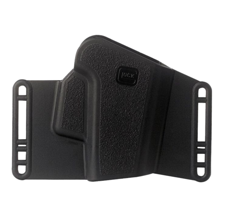 Das GLOCK Holster Sport/Combat 9mm bietet robuste Bauweise, verstellbaren Gürtelclip und höchsten Tragekomfort für Schießstand und Feld.