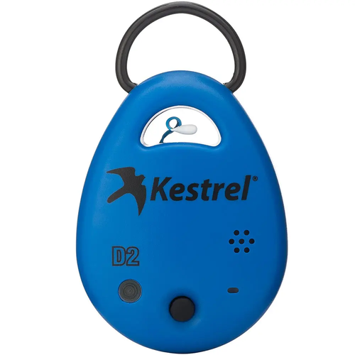 Der Kestrel DROP D2 ist ein kabelloser Temperatur- und Luftfeuchtigkeits-Datenlogger, der dir präzise Messungen liefert und einfach mit deinem Smartphone verbunden werden kann.