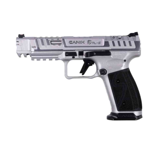 Die Canik TP9 SFx Rival S bietet dir eine präzise 5''-Lauf, hochwertige Stahlkonstruktion und ist perfekt für Sport- und Wettkampf-Schießen mit 9mm.