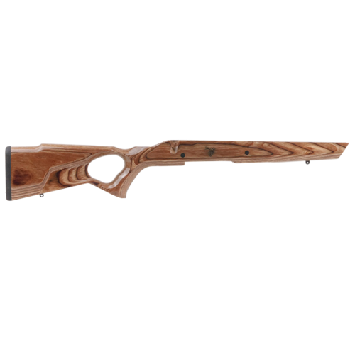 Der Spike Camp Thumbhole Stock für die Remington® 770 bietet Präzisionsschießen, elegantes Design und eine hochwertige Nutmeg-Laminat-Oberfläche.