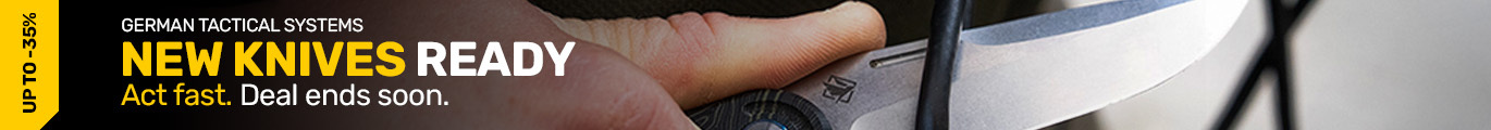 German tactical systems knives early bird sale, save up to 35%